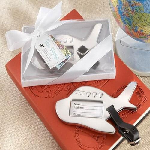 200pcs Bon Voyage Airplane Wedding Luggage Tag favors shower party children kids guest gift presents Souvenirs