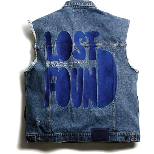 UZZ Men's Denim Vests