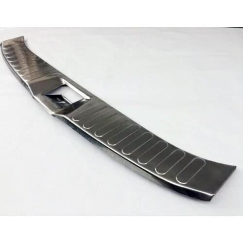 Stainless Steel Internal Rear Bumper Trunk Threshold Door Sill Protector Cover Trim for Nissan New MURANO 2015 Car Accessories