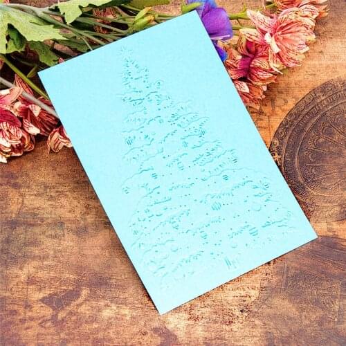 10.5*14.8CM Easter Tree Plastic Pine Template Craft Card Making Paper Card Album Wedding Decoration Embossing Folders