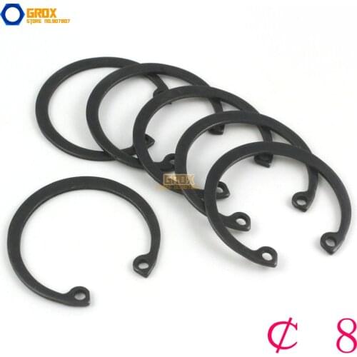500 Pieces 8mm Steel Internal Circlip Snap Retaining Ring