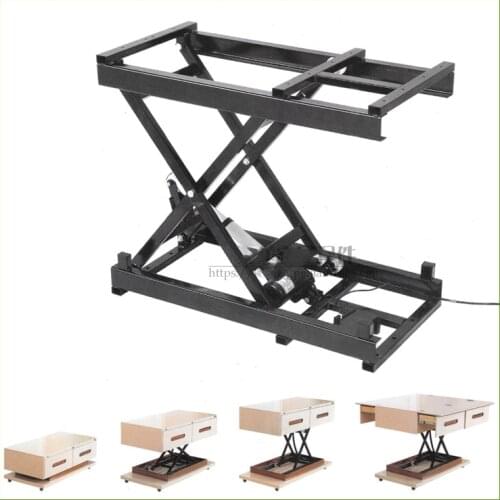 Home accessories wired and wireless electric lifting coffee table dining table hardware folding iron frame lifter