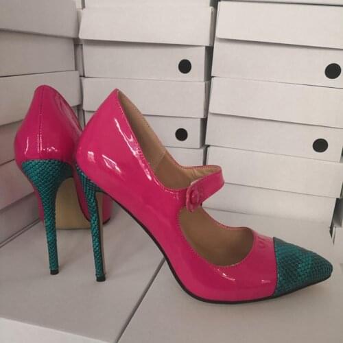 ASHIOFU Handmade Ladies High Heel Pumps Mary Janes Party Prom Dress Shoes Real Photos Sexy Evening Fashion Court Shoes 5-colors