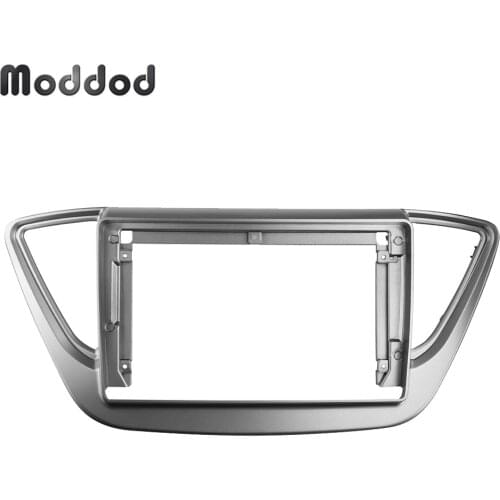 9 INCH Car Radio Fascia fit for HYUNDAI VERNA SOLARIS 2017 Stereo GPS DVD Player Install Surround Trim Panel Adapter Cover Frame