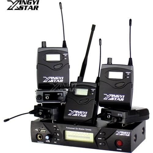 EW300 IEM G3 Pro Monitoring UHF Wireless In Ear Headphone Stage Monitor System USB Transmitter & 6 Receiver DJ Mixer Console
