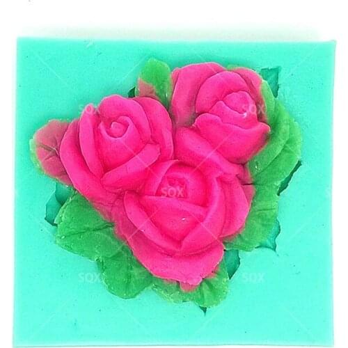 Bunch Flower Silicone Fondant Mould Cake Decorating Baking Tools Kitchen Accessories SQ15290