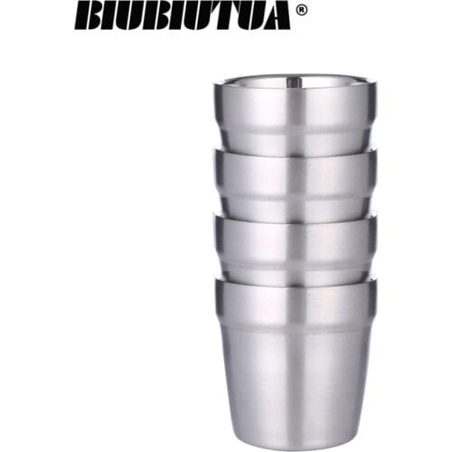 Double Wall Stainless Steel Espresso Cup Insulation Nespresso Pixie Coffee Cup Capsule Shape Cute Thermo Cup Coffee Mugs