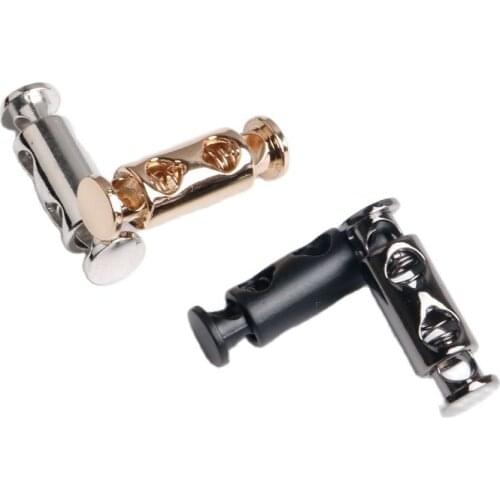 2 Holes Adjustable Tube Press Snap Lock Cord Stopper Rope Ends Lid Drawstring Toggles Clip Clothes Apparel Shoelace Accessories