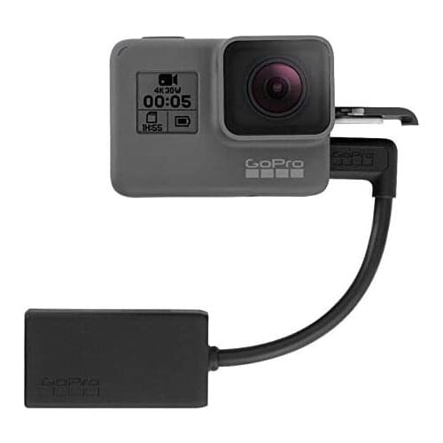 GoPro Pro 3.5mm Mic Adapter for Gopro HERO8 Black/HERO7 Black/HERO6 Black/HERO5 Black Original GoPro Accessory