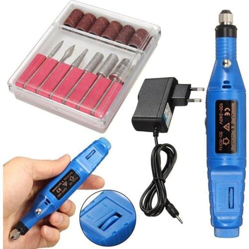 1Set Professional Electric Nail Drill Machine Kit Manicure Machine Nail Art Pen Pedicure Nail File Nail Art Tools Kit