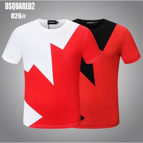 Dsq2 Cotton Letter Print Mens T-shirt Clothing 836