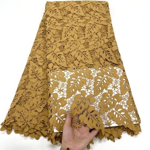 2021 New Very Textured Water Soluble Skin Guipure Lace Embroidery White Cupion Cord Modern Traditional African Inspire Fabric