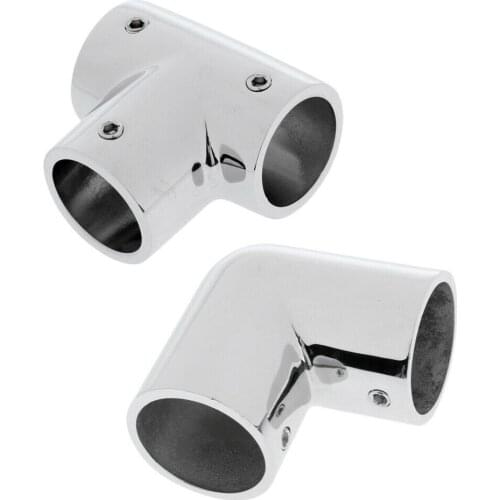 Boat Hand Rail Fitting 90 Degree Elbow Tube 316 Marine Stainless Steel