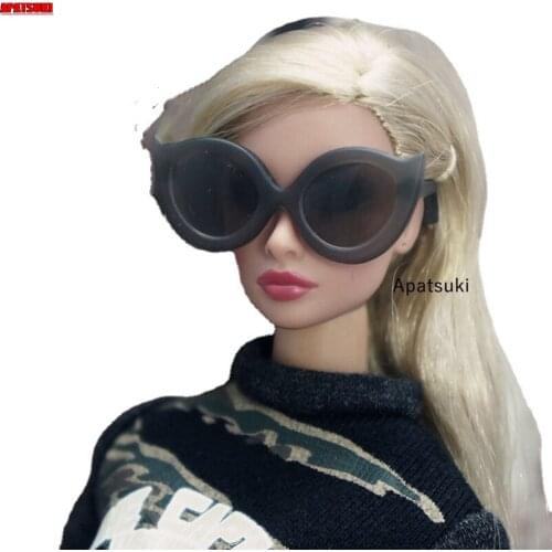 1/6 Big Frame Plastic Glasses For Barbie Doll Sun Glasses Eyeglasses For Ken Boy Dolls Kids Toys Dollhouse Accessories 1:6