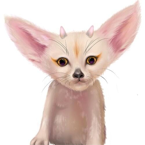 Three Ratels QC465 Magical animals cute cats wall stickers for kids car hood sticker laptop decal