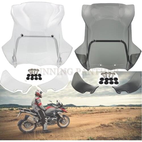 Motorcycle Windshield Wind Deflectors+ navigation bracket For BMW R 1200 GS R1200GS R1200 Adventure Years 2005-2012