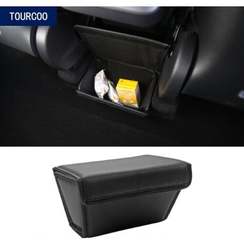 For Tesla Model Y Rear Seat Storage Box Car Modification Rear Central Organizer Box