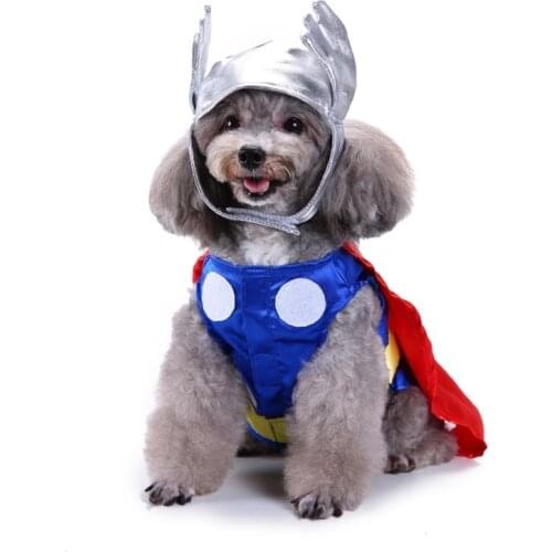 Fun Dogs Costume Clothes Cat Superhero Creative Costume Halloween Christmas Small Dog Pet Party Cosplay Apparel Clothes