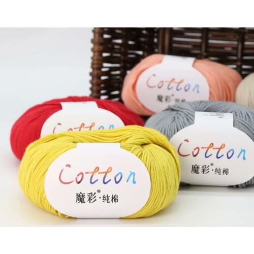 1PC =50g 100% Cotton Crochet Yarn For Crochet Yarn For Hand Knitting Sweater Warm High Quality Crochet Threads