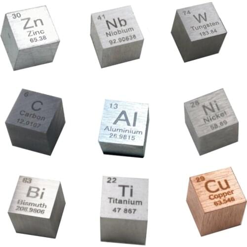 1pc High Purity Metallic Periodic Cube Pure Cu Element Hobby Display Wonderful Collection Decoration 10*10*10mm