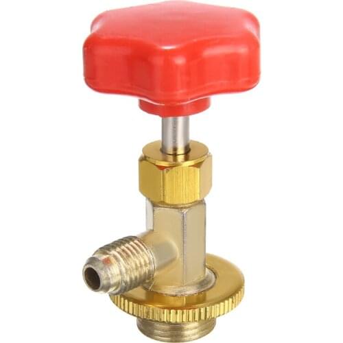 1pc SAE Auto Car A/C Can Tap Valve Bottle Opener Valve R134a M14 / 1/4" Leak-proof Switch Air Conditioning Refrigerant Open Tool