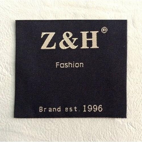 1000pcs/ lot garment clothing labels and tags,custom high density woven your name/brand/logo labels