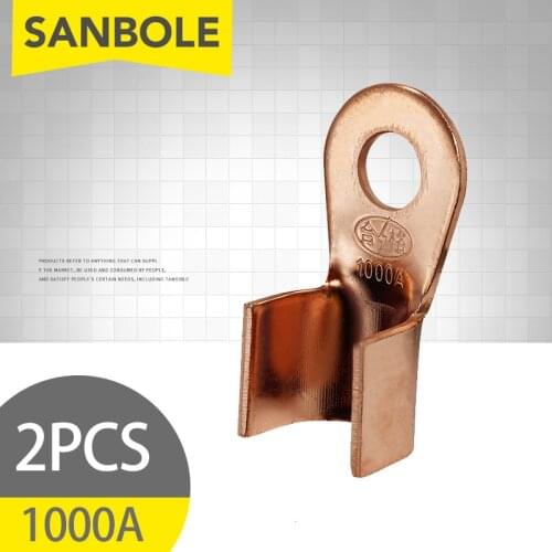 2pcs Terminal Splice OT-1000A O Ring Shape Pure Copper Wire Connection Cable Wiring Copper
