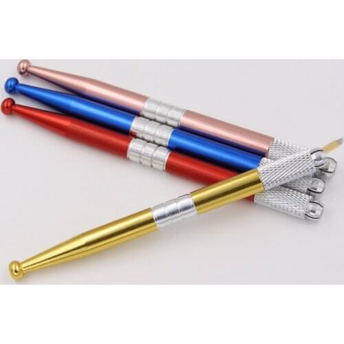 4PCS Professional Manual Tattoo Microblading Pen Machines For Eyebrow Embroidery Permanent Makeup Operation