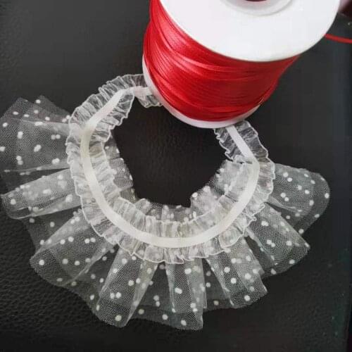 Pet accessories Headgear collar Puppy cat cute scarf Teddy small dog bear lace saliva towel bib Lace collar Accessoires