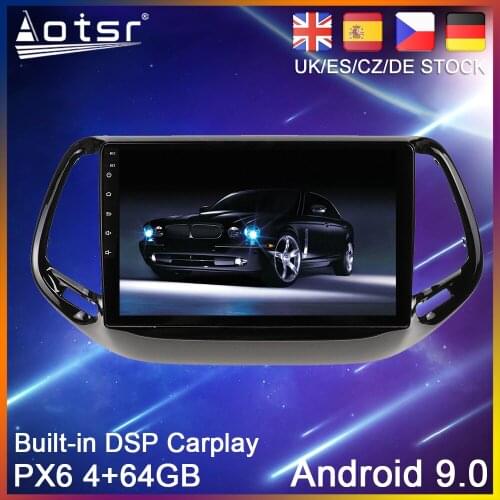 Android 10.0 Car radio Player GPS Navigation For Jeep Compass 2 MP 2016 2017+ Auto Stereo 2din Multimedia Video Player HeadUnit