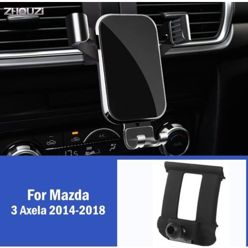 Car Mobile Phone Holder GPS Gravity Mounts Stand Navigation Bracket For Mazda 3 Axela 2014 2015 2016 2017 2018 Car Accessories