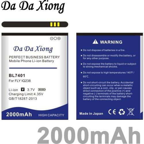 Da Da Xiong 2000mAh BL7401 Li-ion Phone Battery for FLY IQ238