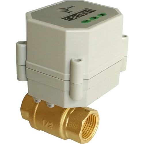 1/2'' brass Electric Timer Valve NPT/BSP, AC/DC 9-24V timer electric valve for garden, Drain water, air pump and water control