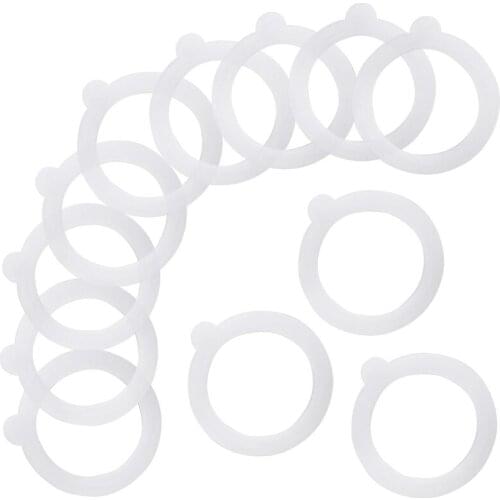 Leakproof Airtight Silicone Sealing Rings,for Glass Clip Top Jars 0.35/ 0.5/ 1/ 1.5/ 2 Liter(Translucent,12Pcs,3.75Inch)