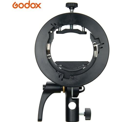Godox S2 Portable Flash S-type Holder Speedlite Bracket with Bowens Mount for Godox V1 Serie V860II Series TT350 Series AD400Pro