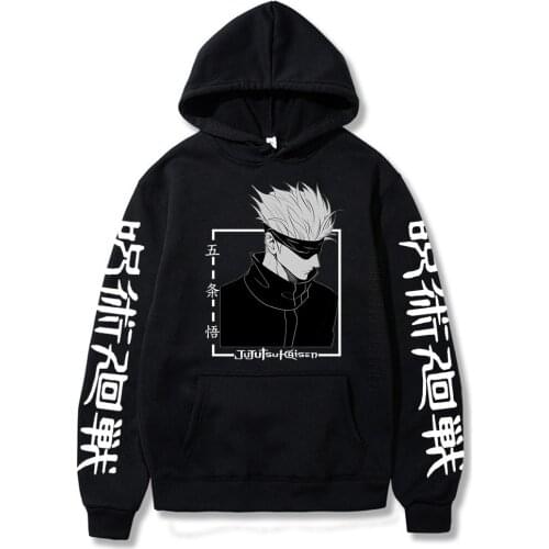 Jujutsu Kaisen Hoodies Japanese Popular Style Anime Printing Mens/Womans Hoodie Sweatshirt Long-Sleeved Hoodie