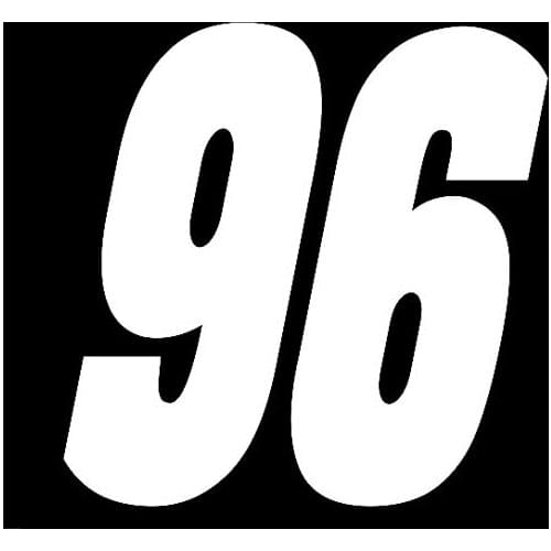 Fashion Car Sticker Number 96 Automobiles Motorcycles Decoration Personality Vinyl Decal for VW Golf 4 Renault,14cm*14cm