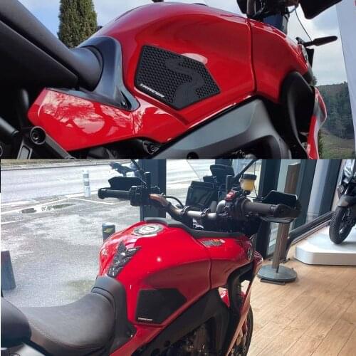Motorcycle Non-slip Side Fuel Tank Stickers Waterproof Pad Rubber Sticker For TRACER 900 TRACER 9 GT 2021