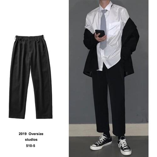 2019 Mens Western-style Trousers Casual Pants Male Business Cotton Formal Trousers Pants Leisure Suit Pants Big Size M-5XL