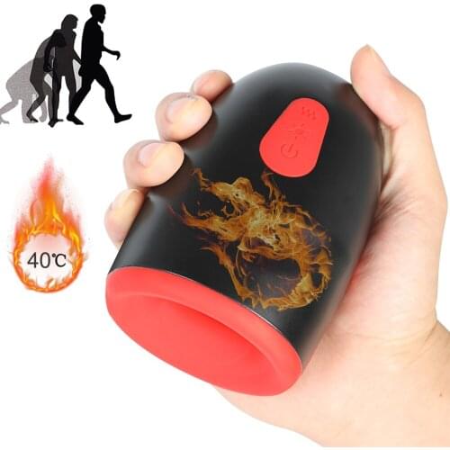 Man Penis Exercise Pussy Vibrator Automatic Heating Masturbator Penis Extender Oral Lick Pussy Masturbation Cup Sex Toys For Men