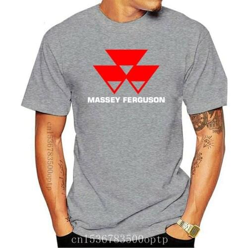 New 2021 Massey Ferguson Tractor Agriculture Logo MenBlack T-Shirt Size S-3XL Harajuku Shirt Spring and Summer