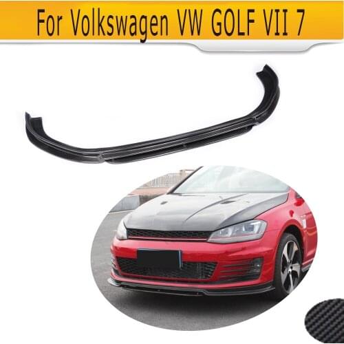 Carbon Fiber Car Front Bumper Lip Spoiler For Volkswagen VW GOLF VII 7