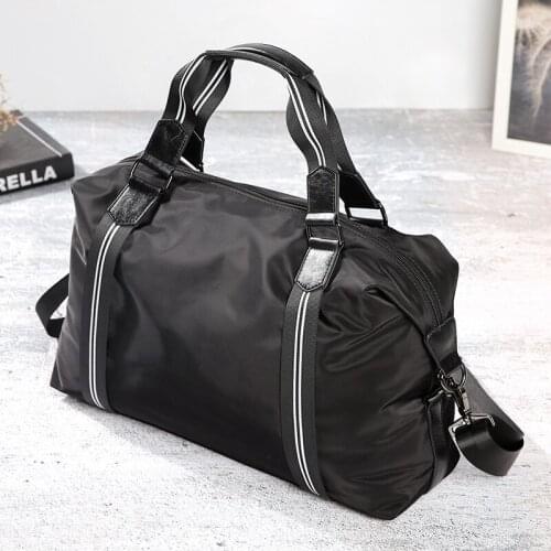 Yesetn Bag 080519 leisure nylon large bag stripe personality fashion laptop bag cross body tote bag