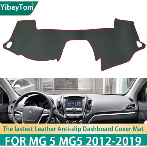 High Rank Durable Excellent PU Leather Dashboard Anit-slip Anti-UV Cover Protective mat For MG 5 MG5 2012-2019 accessories