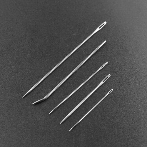 10set Hand Sewing Needles Stainless Steel Semi-circular Knitting Needles Sewing Stitch Pins DIY Quilting Repairing Supplies Tool