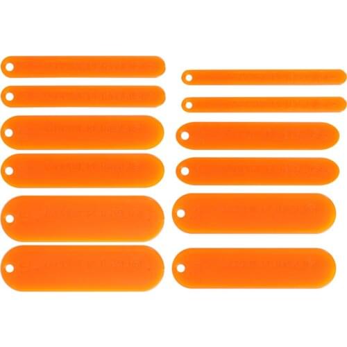 12PCS Durable Practical Fish Net Repair Tools Knitting Shuttles for Weaving