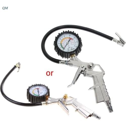 13MF Car Air Tire Pressure Inflator Gauge Auto Motorcycle Flexible Hose