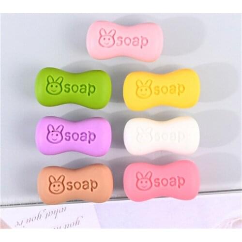 20PCS Resin Soap Charms Mixed Colors Pendant For Earrings Keychain Jewelry Making Dollhouse Decor Craft