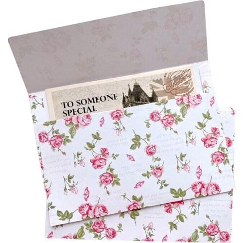 50Pcs Creative Flower Writing Paper Letter for Kids Gift School Supplies Students Stationery Party Invitation