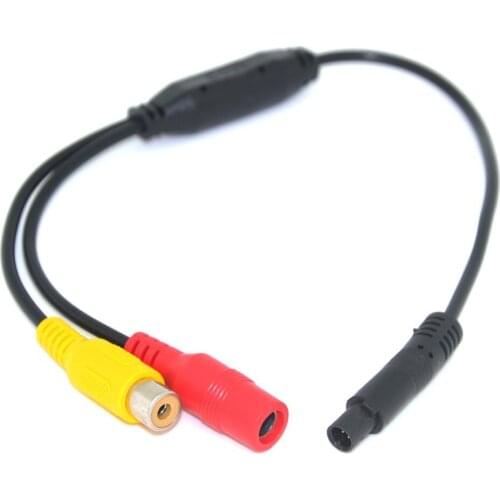 Car Video Cable RCA for Parking Rearview Camera Connect Monitor DVD Trigger 4PIN to AV adapter Cable